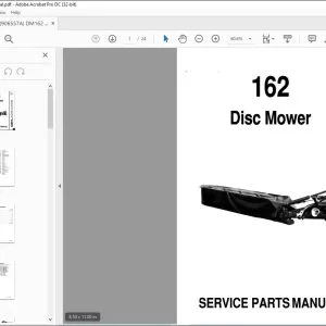 Gehl Disc Mower 162 Service Parts Manual(906557) - PDF DOWNLOAD