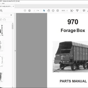 Gehl Forage Box 970 Parts Manual(907144A) - PDF DOWNLOAD