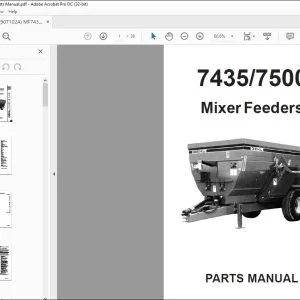 Gehl Mixer Feeders 7435 7500 Parts Manual(907102A) - PDF DOWNLOAD