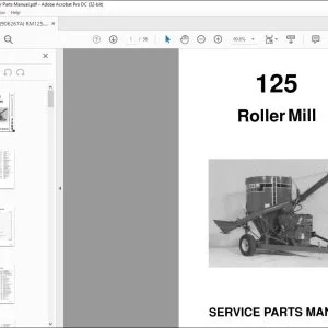 Gehl Roller Mill 125 Service Parts Manual(906267A) - PDF DOWNLOAD