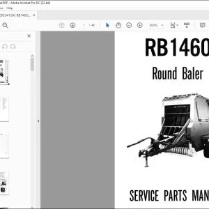 Gehl Round Baler RB1460 Service Parts Manual(903410) -  PDF DOWNLOAD