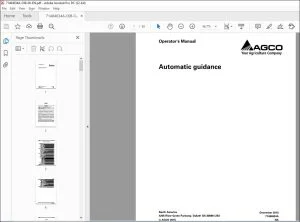 Gleaner EU Automatic Guidance Operator's Manual 71484634A - PDF DOWNLOAD