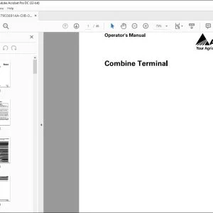 Gleaner EU Combine Terminal Operator's Manual 79036914A - PDF DOWNLOAD