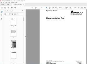 Gleaner EU Documentation Pro Operator's Manual 71484633A - PDF DOWNLOAD