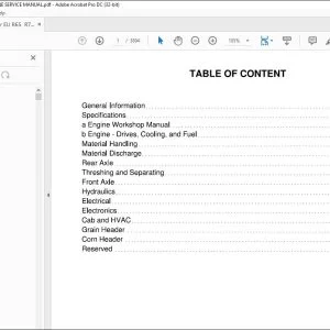 Gleaner EU R65 R75 Rotary Combine Service Manual 79028577A - PDF DOWNLOAD