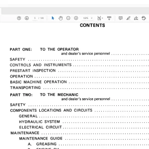 Hitachi Hydraulic Excavator UH033 Operation Manual(EM104-2-3)  - PDF DOWNLOAD