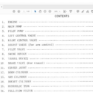 Hitachi Hydraulic Excavator UH043 Service Manual  - PDF DOWNLOAD