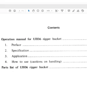 Hitachi Hydraulic Excavator UH06 Operation Manual(EMP1608-1) - PDF DOWNLOAD