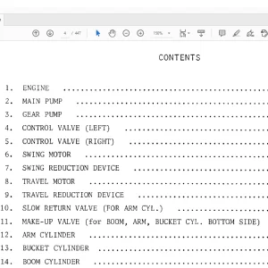 Hitachi Hydraulic Excavator UH143 service Manual  - PDF DOWNLOAD