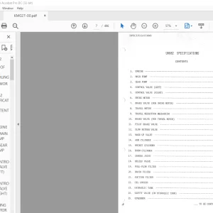 Hitachi Hydraulic Excavator UH 082 Service Manual(KM027-00) -  PDF DOWNLOAD