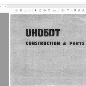 Hitachi UH06DT Construction & Parts List Manual P162-1 -  PDF DOWNLOAD