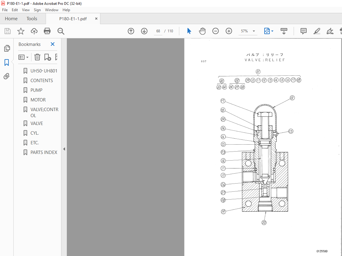 hitachi-uh50-uh801-equipment-components-parts-list-manual-p180-e1-1