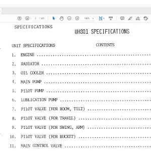 Hitachi UH801 Service Manual - PDF DOWNLOAD