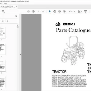 Iseki Tractor TM3217 TM3247 TM3267 Parts Catalogue Manual - PDF DOWNLOAD