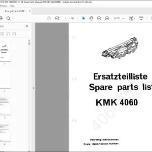 Krupp Crane KMK 2025 Spare Parts Manual EN_DE 2 084 428 - PDF DOWNLOAD