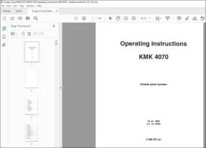 Krupp Crane KMK 4070 Operating Instructions Manual 2085521 - PDF DOWNLOAD