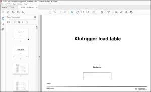 Krupp Crane KMK 4080 Outrigger Load Table Manual - PDF DOWNLOAD