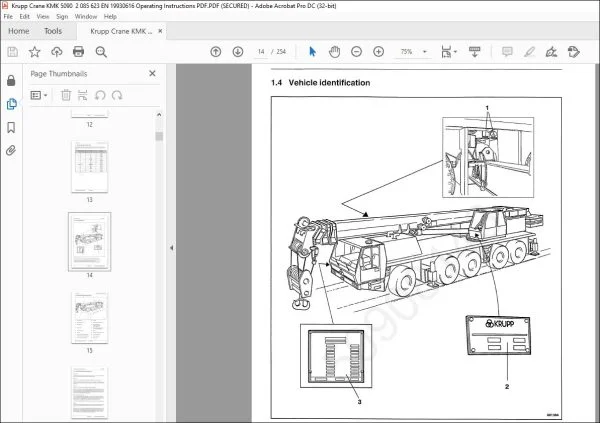 Kruup Krupp Crane KMK 5090 Operating Instructions Manual 2 085 623 – PDF ...