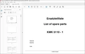 Krupp Crane KMK 5110-1 Spare Parts Manual 3 003 015 EN_DE - PDF DOWNLOAD