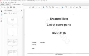Krupp Crane KMK 5110 Spare Parts Manual 2 287 674 EN_DE - PDF DOWNLOAD