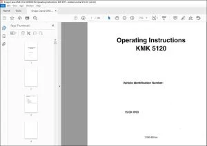 Krupp Crane KMK 5120 Operating Instructions Manual 2085608 - PDF DOWNLOAD