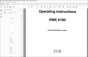 Krupp Crane KMK 6180 Operating Instructions Manual 2085511 - PDF DOWNLOAD