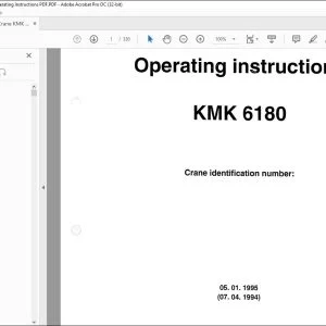 Krupp Crane KMK 6180 Operating Instructions Manual 2085511 - PDF DOWNLOAD