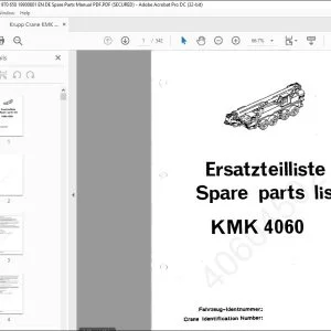 Krupp Crane КМК 4060 Spare Parts Manual EN_DE - PDF DOWNLOAD