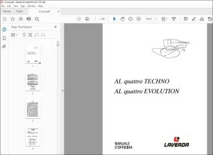 Laverda EU Harvesting AL quattro TECHNO AL quattro EVOLUTION MANUALE D'OFFICINA 3273213L - PDF  DOWNLOAD