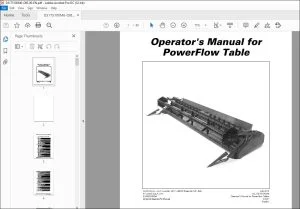 Laverda EU Harvesting Cutting Table PowerFlow Operator's Manual D3175100M6 - PDF DOWNLOAD