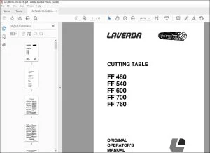 Laverda EU Harvesting FF 480 FF 540 FF 600 FF 700 FF 760 Operator's Manual - PDF DOWNLOAD
