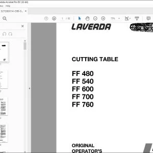 Laverda EU Harvesting FF480 FF540 FF600 FF700 FF760 Cutting Table Operator's Manual - PDF DOWNLOAD