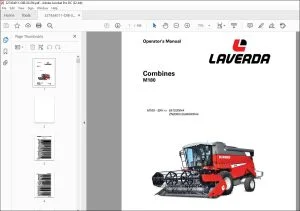 Laverda EU Harvesting M180 Combines Operator's Manual LA327434011 - PDF DOWNLOAD