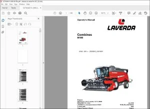 Laverda EU Harvesting M180 Combines Operator's Manual LA327434013 - PDF DOWNLOAD