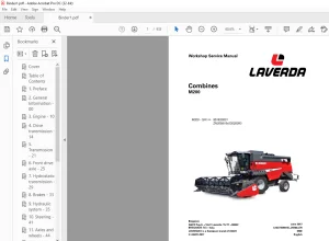 Laverda EU Harvesting M200 Combine Workshop Service Manual LA327326012L - PDF DOWNLOAD