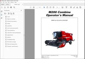 Laverda EU Harvesting M200 Combines Operator's Manual 327312013 - PDF DOWNLOAD