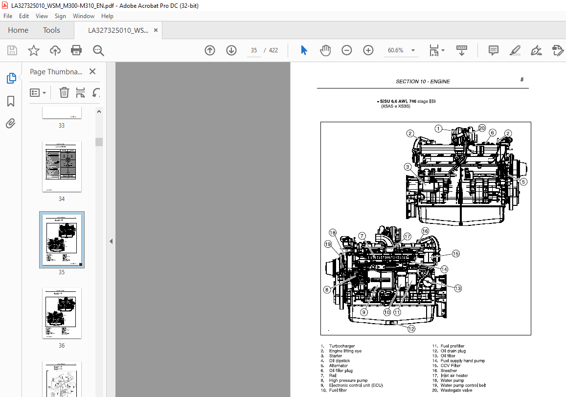 Laverda EU Harvesting M300 M300 MCS M310 M310 MCS Workshop Manual ...