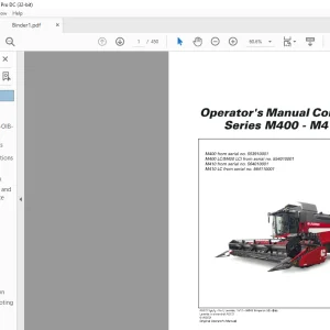 Laverda EU Harvesting M400 M400 LC LCI M410 M410 LC LC Combie Series Operator's Manual(327297014) - PDF DOWNLOAD
