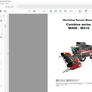 Laverda EU Harvesting M400 M400 PL PLI M410 M410 PL Combine series Workshop Service Manual - PDF DOWNLOAD