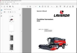 Laverda M200 Combine Harvester Operator's Manual 327431012 - PDF DOWNLOAD