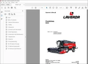 Laverda M200 Combine Harvester Operator's Manual 327431013 - PDF DOWNLOAD