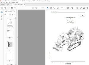 Liebherr R 9400 Shovel Attachment Hydraulic Excavator Assembly Manual - PDF DOWNLOAD