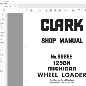 TCM 125BN Wheel Loader Shop Manual 868BE - PDF DOWNLOAD
