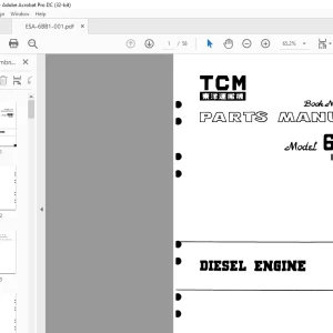 TCM 6BB1 Isuzu Diesel Engine Parts Manual ESA-6BB1 - PDF DOWNLOAD