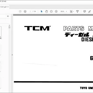 TCM 6BB1LL 6BD1LB-01 6BD1TLB-01 Diesel Engine Parts Manual - PDF DOWNLOAD