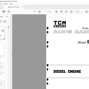 TCM 6BD1 6BD1T Isuzu Diesel Engine Parts Manual - PDF DOWNLOAD