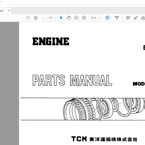 TCM 6BD1 6BD1T Isuzu Engine Parts Manual 6BDB - PDF DOWNLOAD