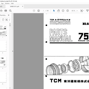 TCM 75B Nissan Engine Parts Manual 848B - PDF DOWNLOAD