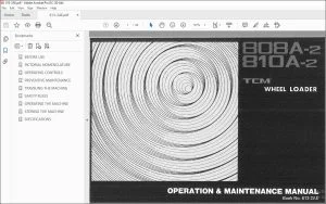 TCM 808A-2 810A-2 Wheel Loader Operation & Maintenance Manual 613-2AE - PDF DOWNLOAD