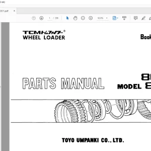 TCM 808A 810A Wheel Loader Parts Manual 613B - PDF DOWNLOAD